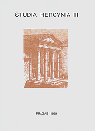 Bouzek, Jan; Studia Hercynia 3, 1999 Bouzek, Jan; Studia Hercynia 3, 1999