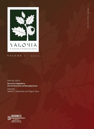 Valonia. A Journal of Anatolian Pasts 1 (2024)