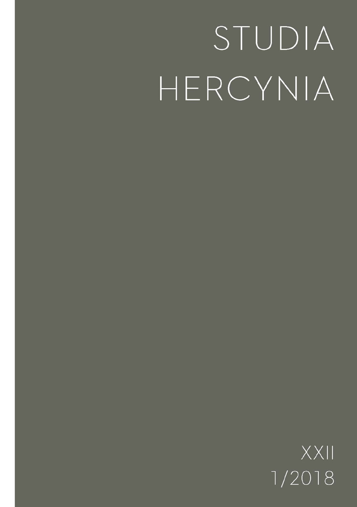 Studia Hercynia 22/1, 2018 Studia Hercynia 22/1, 2018