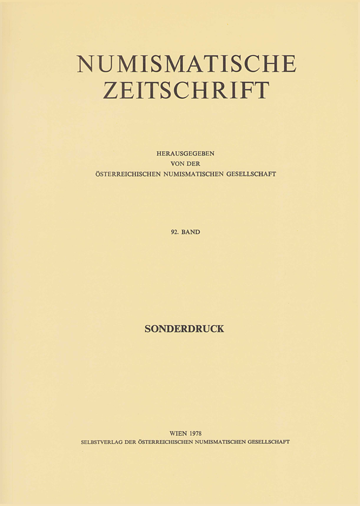 Dembski, Günther : Die Münzen der Lagergrabungen Carnuntum 1968-1978