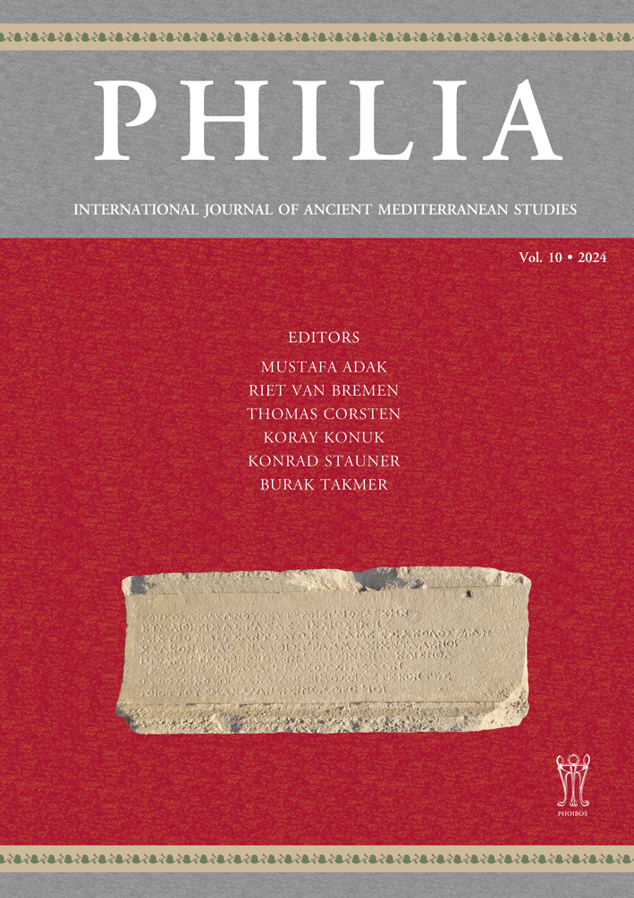 Philia. International Journal of Ancient Mediterranean Studies 10, 2024 Philia. International Journal of Ancient Mediterranean Studies 10, 2024
