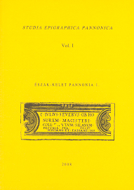 Kovács, Péter - Ádám Szabó : Észak-Kelet Pannonia I. Elöszó változatok, kommentárok, olvasatok a CIL III² 3 kötethez Kovács, Péter - Ádám Szabó : Észak-Kelet Pannonia I. Elöszó változatok, kommentárok, olvasatok a CIL III² 3 kötethez