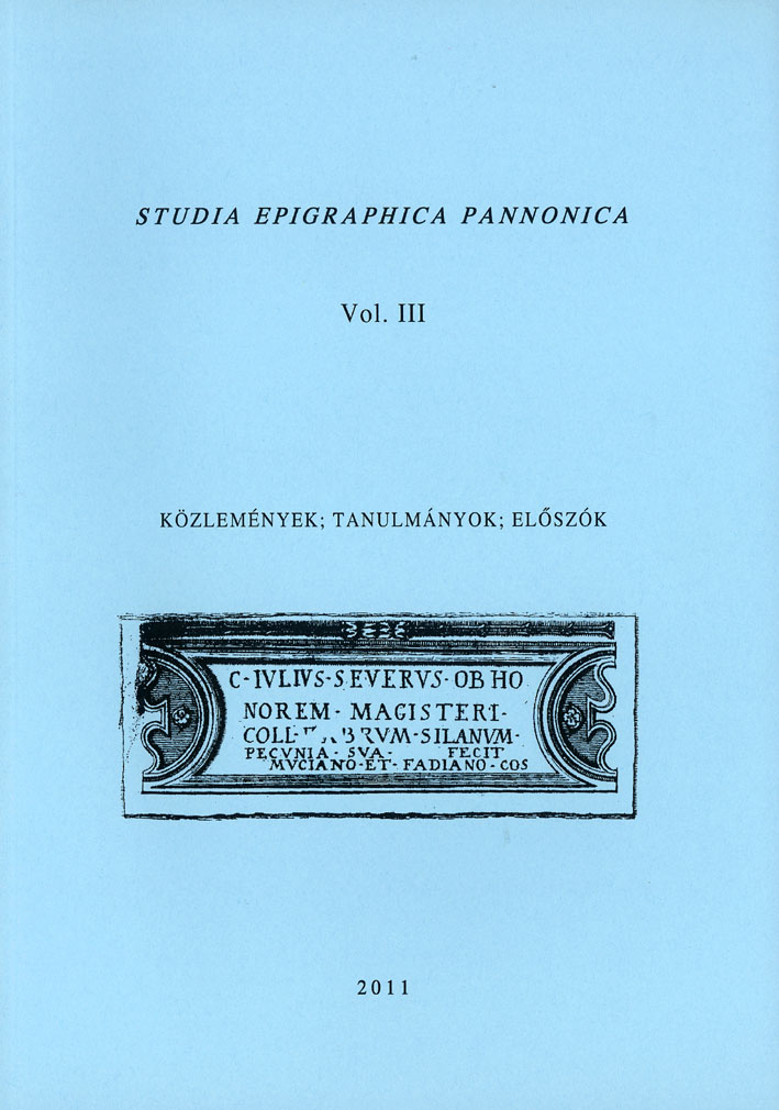 Kovács, Péter - Bence Fehér - Ádám Szabó : Közlemények; tanulmányok; előszók